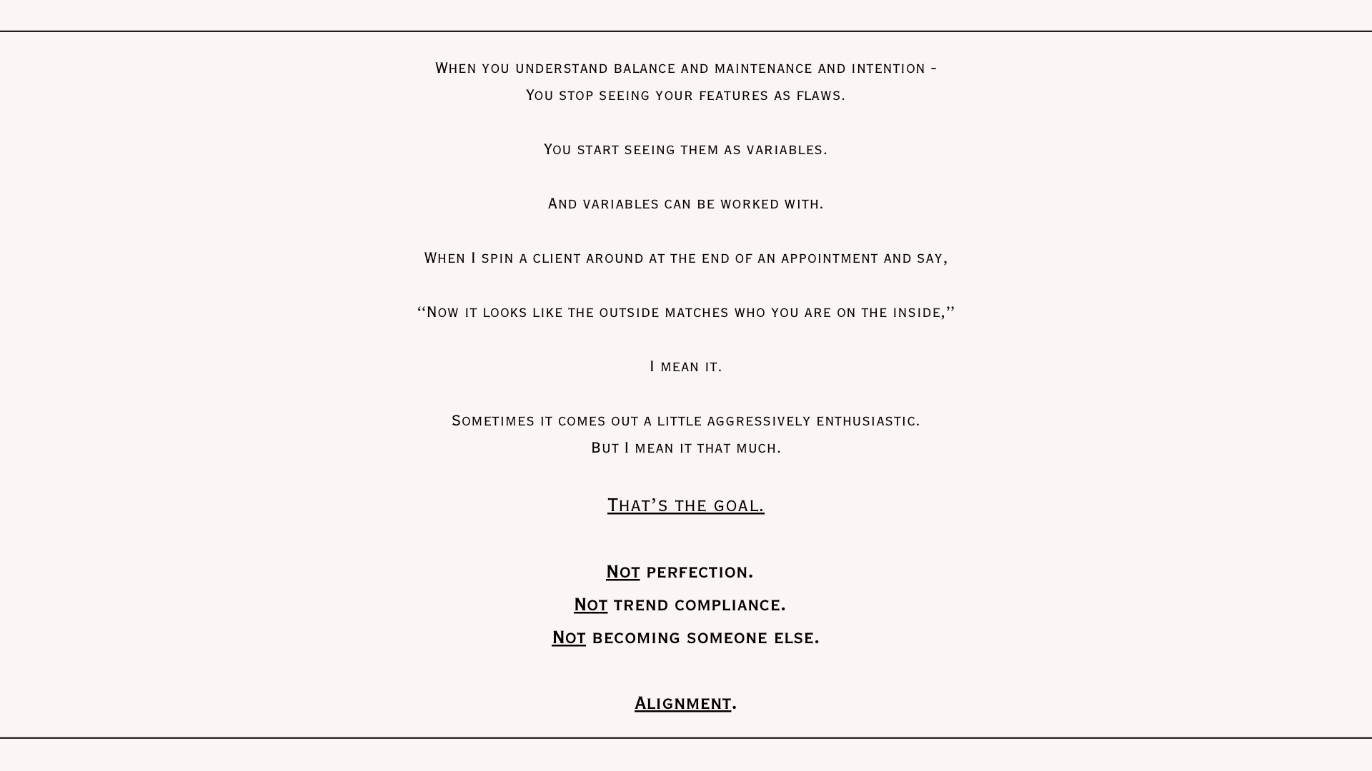 Alignment — page preview, blurred to protect the content